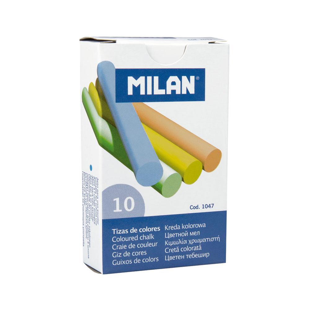 Цветен тебешир MILAN кръгъл 10 броя | JAR Computers Цветен тебешир MILAN кръгъл 10 броя