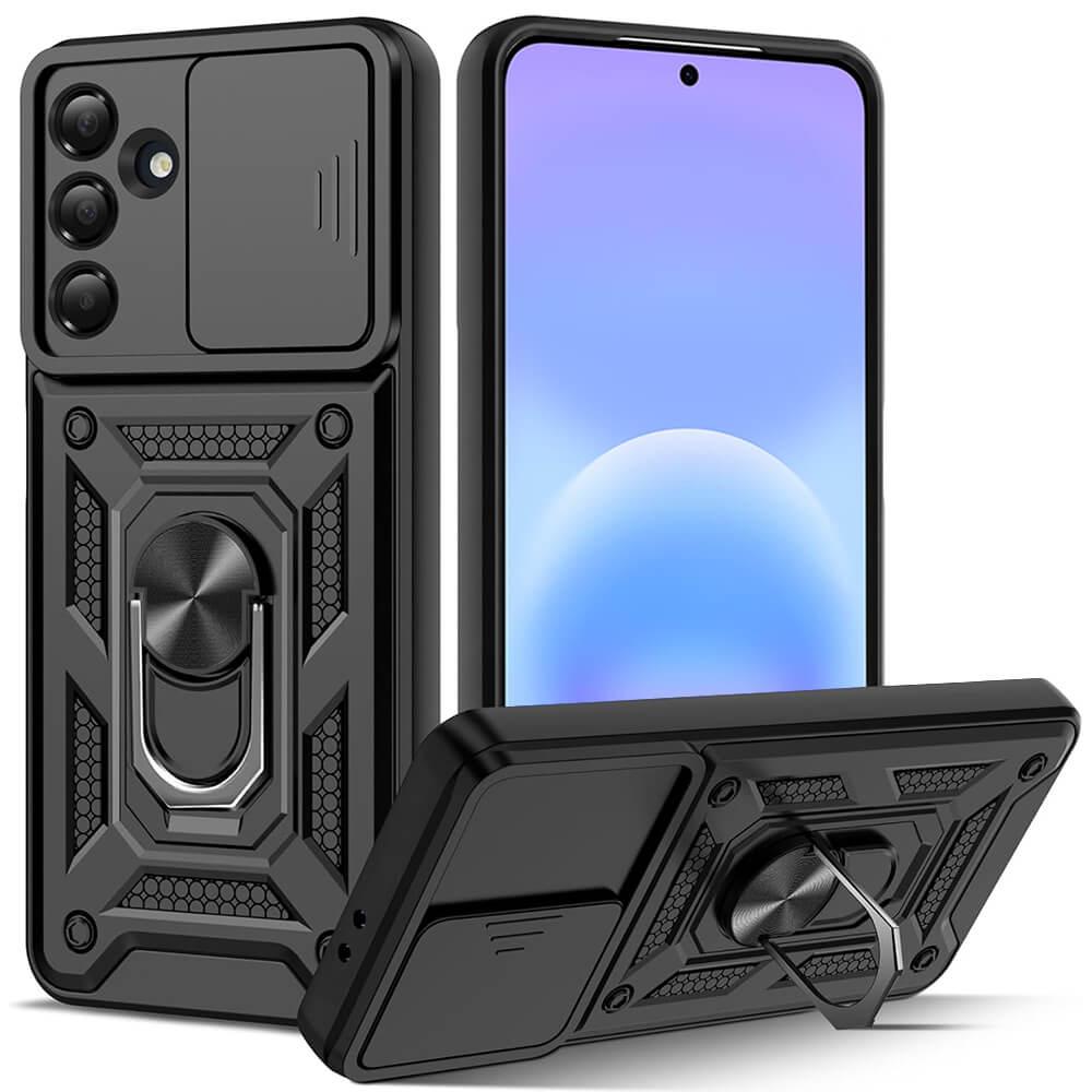 Хибриден удароустойчив кейс с пръстен против изпускане за Samsung Galaxy A57 5G - Techsuit CamShield Case (черен) | JAR Computers Хибриден удароустойчив кейс с пръстен против изпускане за Samsung Galaxy A57 5G - Techsuit CamShield Case (черен)