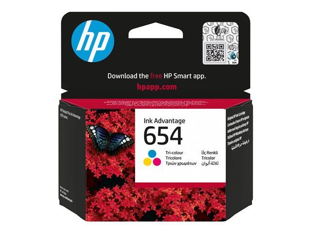 HP 654 Tri-color Original Ink Advantage Cartridge