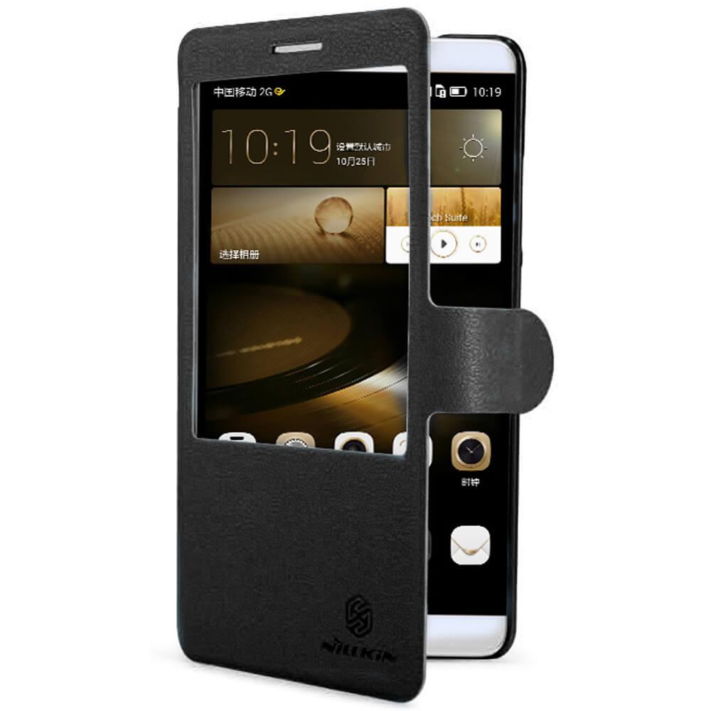 Кожен калъф, тип портфейл за Huawei Mate 7 - Nillkin Fresh Series Flip Case (черен) | JAR Computers Кожен калъф, тип портфейл за Huawei Mate 7 - Nillkin Fresh Series Flip Case (черен)
