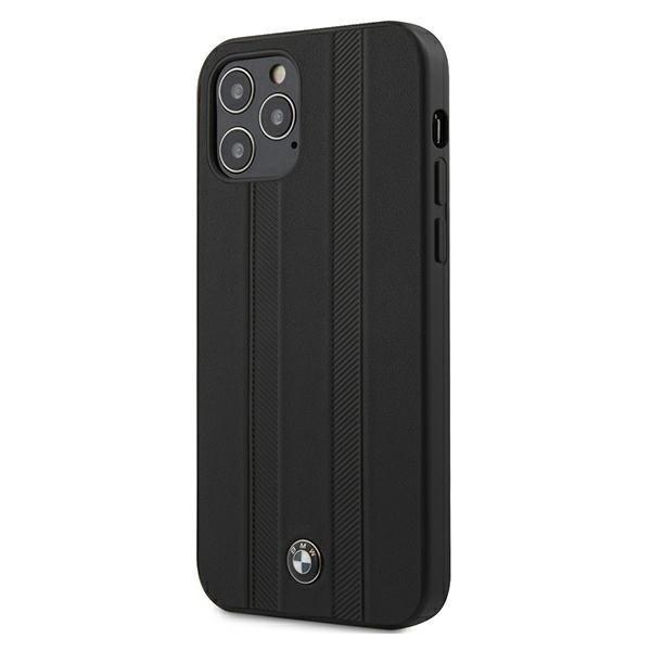 Кожен кейс (естествена кожа) за iPhone 12 Pro Max - BMW Signature Tire Marks Leather Hard Case (черен) | JAR Computers Кожен кейс (естествена кожа) за iPhone 12 Pro Max - BMW Signature Tire Marks Leather Hard Case (черен)