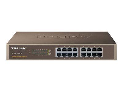 Мрежов суич TP-Link TL-SF1016DS - switch - 16 ports - rack-mountable | JAR Computers Мрежов суич TP-Link TL-SF1016DS - switch - 16 ports - rack-mountable