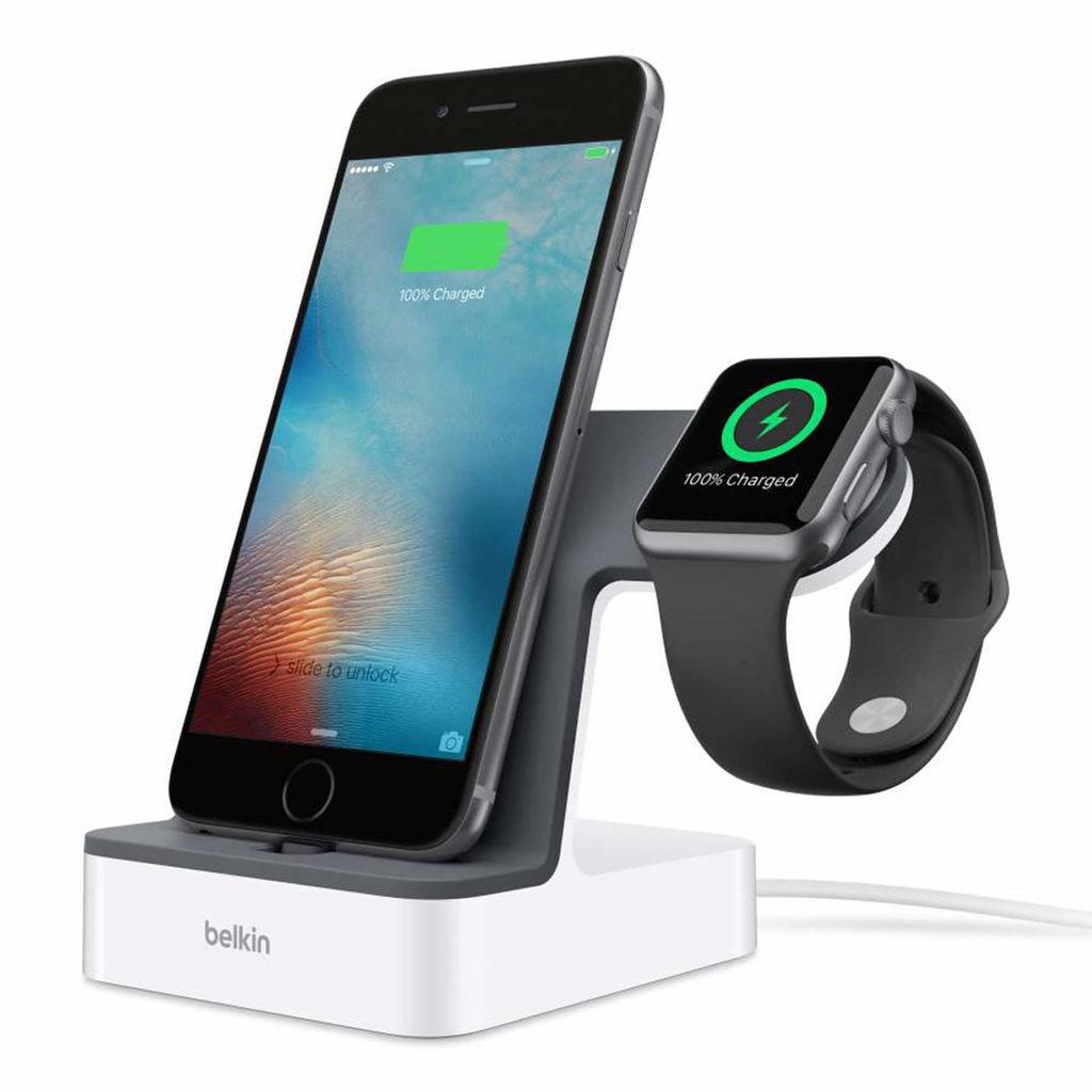 Сертифицирана докинг станция за зареждане на iPhone и Apple Watch - Belkin PowerHouse Charge Dock (бял) | JAR Computers Сертифицирана докинг станция за зареждане на iPhone и Apple Watch - Belkin PowerHouse Charge Dock (бял)