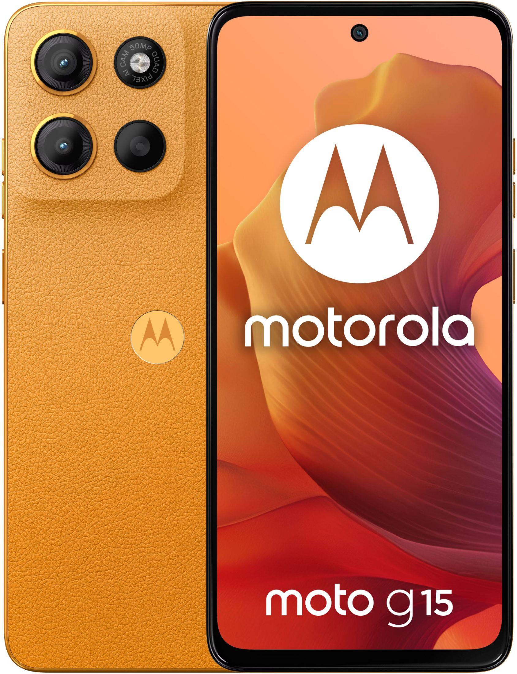 Смартфон GSM MOTOROLA G15 512/8 ORANGE 6.72 ", 512 GB, RAM 8 GB, 50+5 MP - PB6E0033RO