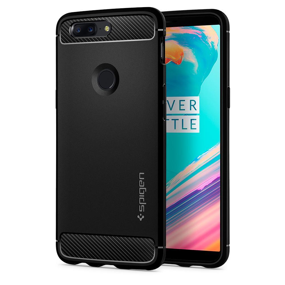 Термополиуретанов кейс с висока степен на защита за OnePlus 5T - Spigen Rugged Armor (черен) | JAR Computers Термополиуретанов кейс с висока степен на защита за OnePlus 5T - Spigen Rugged Armor (черен)