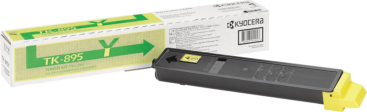 Тонер касета KYOCERA Yellow TK-895Y за FS-C8020MFP/C8025MFP/C8520MFP/C8525MFP, 6000 к. | JAR Computers Тонер касета KYOCERA Yellow TK-895Y за FS-C8020MFP/C8025MFP/C8520MFP/C8525MFP, 6000 к.