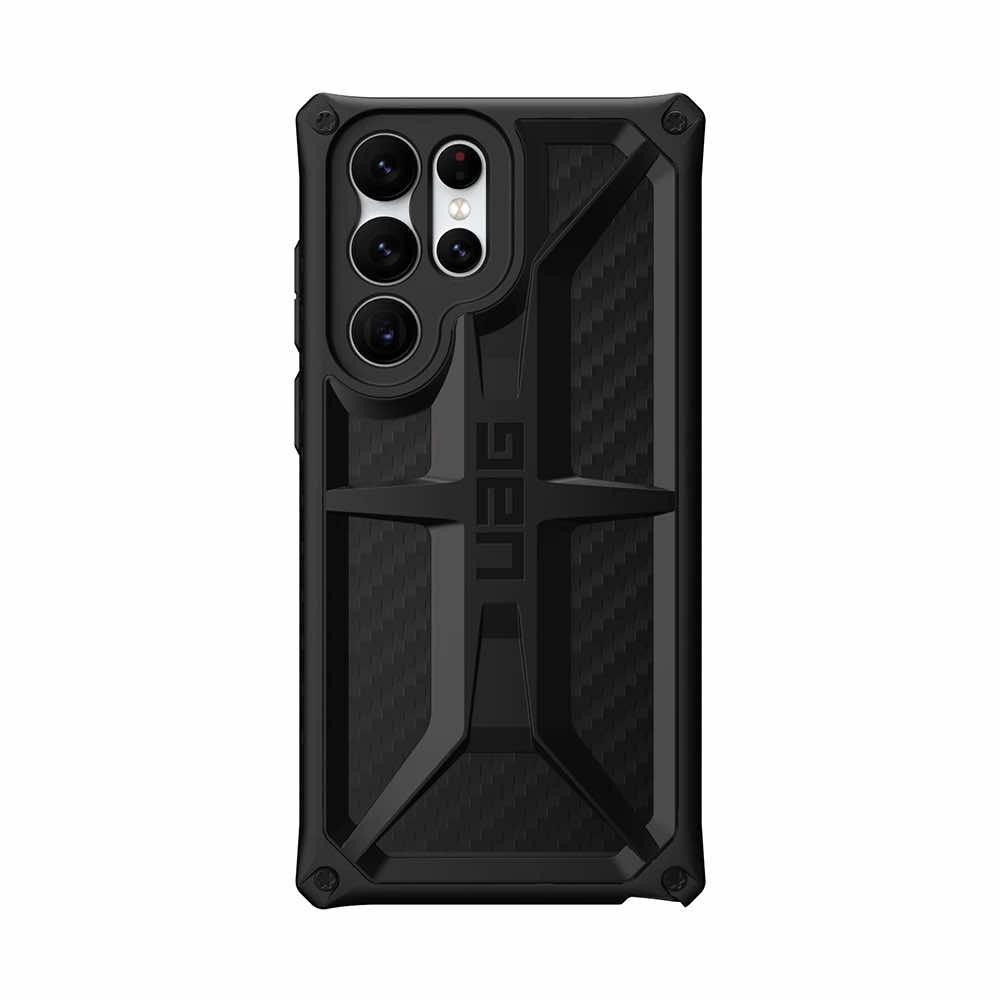 Удароустойчив хибриден кейс за Samsung Galaxy S22 Ultra - Urban Armor Gear Monarch Case (черен-карбон) | JAR Computers Удароустойчив хибриден кейс за Samsung Galaxy S22 Ultra - Urban Armor Gear Monarch Case (черен-карбон)