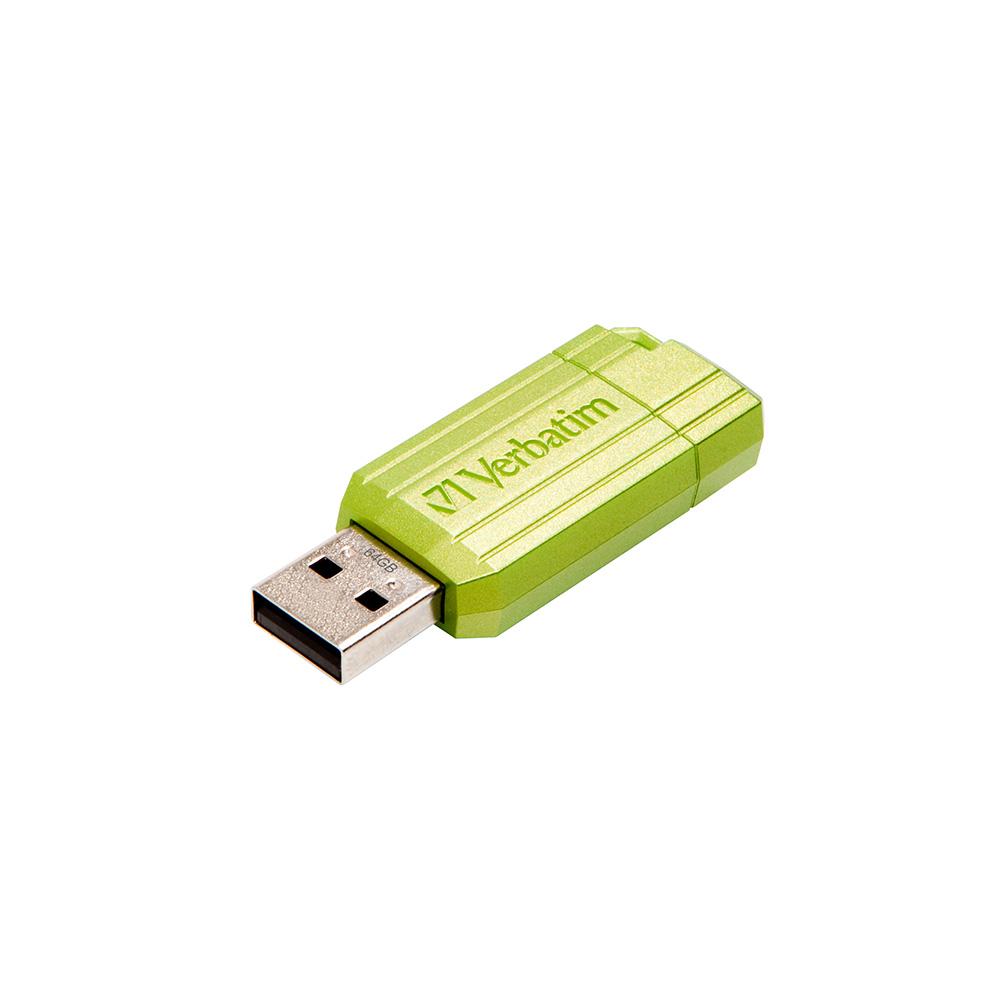 Verbatim USB флаш памет Pinstripe, USB 2.0, 64 GB, зелена | JAR Computers Verbatim USB флаш памет Pinstripe, USB 2.0, 64 GB, зелена