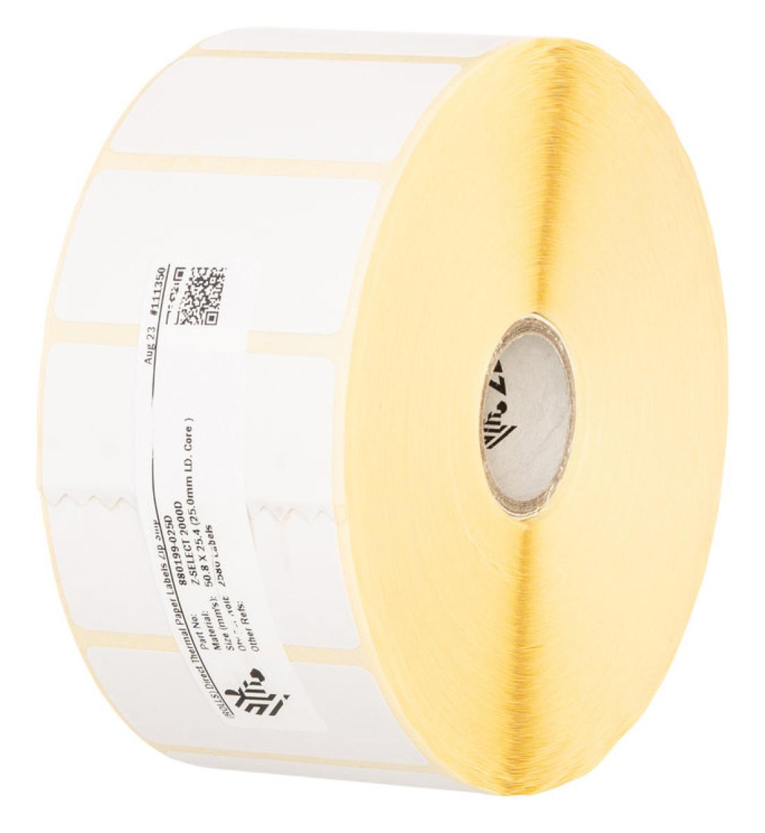 Zebra Z-Select 2000D White Self-adhesive printer label | JAR Computers Zebra Z-Select 2000D White Self-adhesive printer label