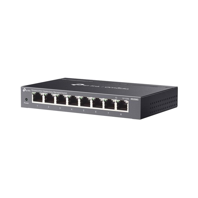 8-Port Gigabit Easy Managed Switch - Omada by TP-Link ES208G | JAR Computers 8-Port Gigabit Easy Managed Switch - Omada by TP-Link ES208G