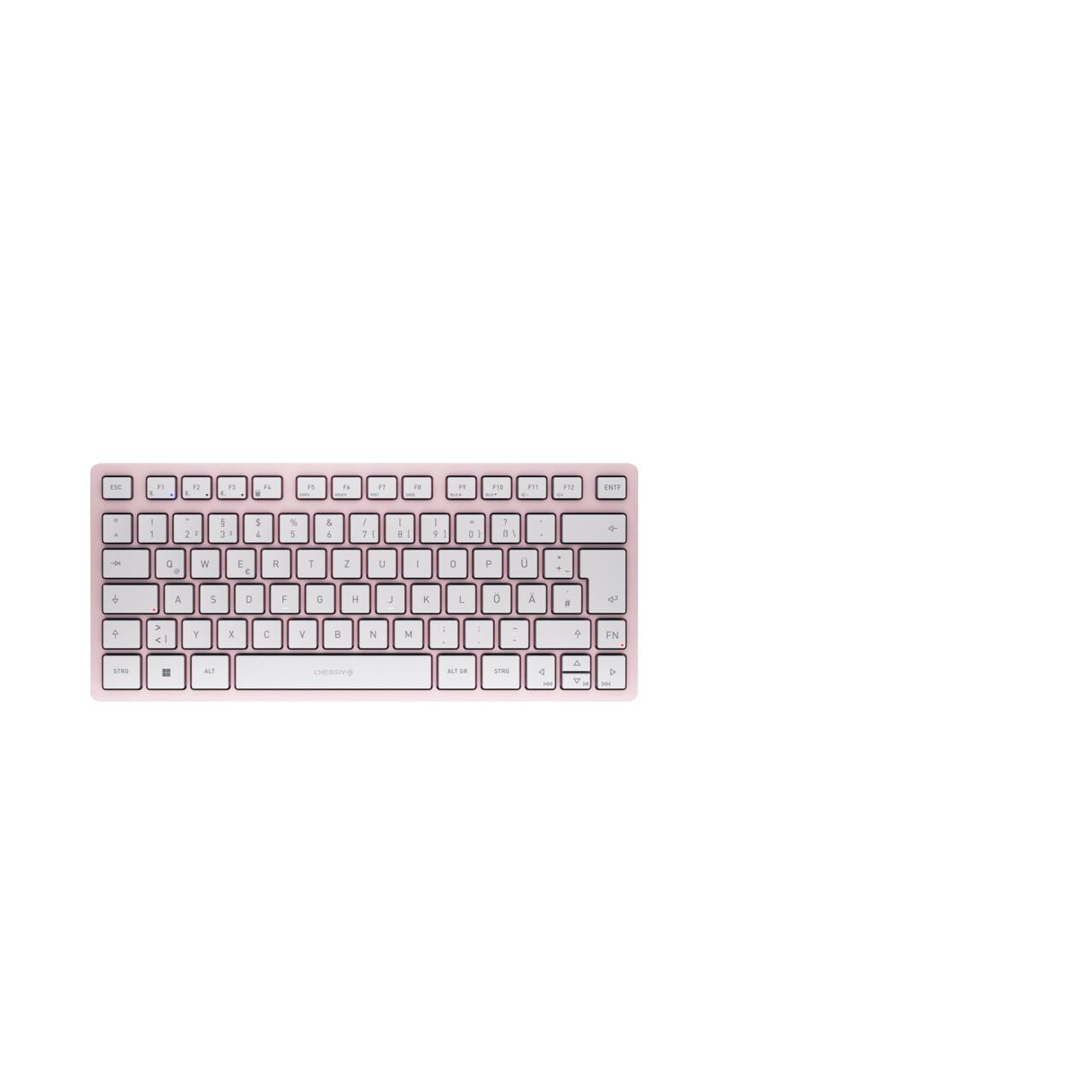CHERRY KW 7100 MINI BT клавиатура Универсален Блутут QWERTZ Немски Розов