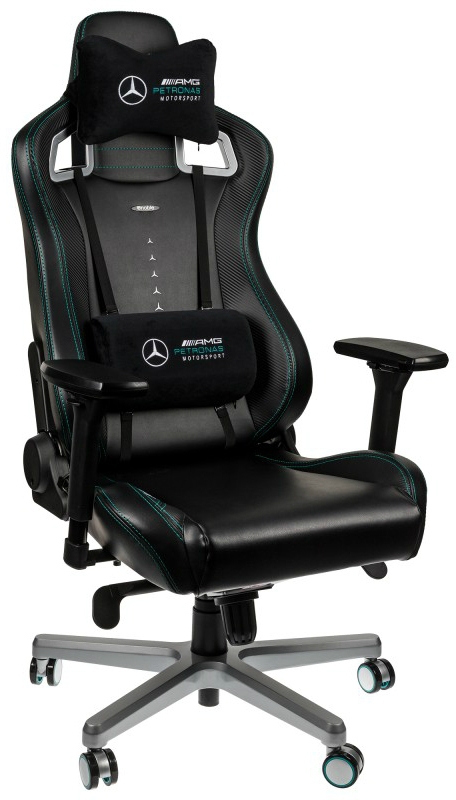 Гейминг стол noblechairs - EPIC, Mercedes-AMG Petronas Motorsport Edition | JAR Computers Гейминг стол noblechairs - EPIC, Mercedes-AMG Petronas Motorsport Edition