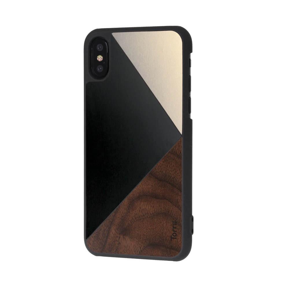 Хибриден (поликарбонат, алуминий и дърво) кейс за iPhone XS, iPhone X - Torrii Puzzle Case (черен) | JAR Computers Хибриден (поликарбонат, алуминий и дърво) кейс за iPhone XS, iPhone X - Torrii Puzzle Case (черен)