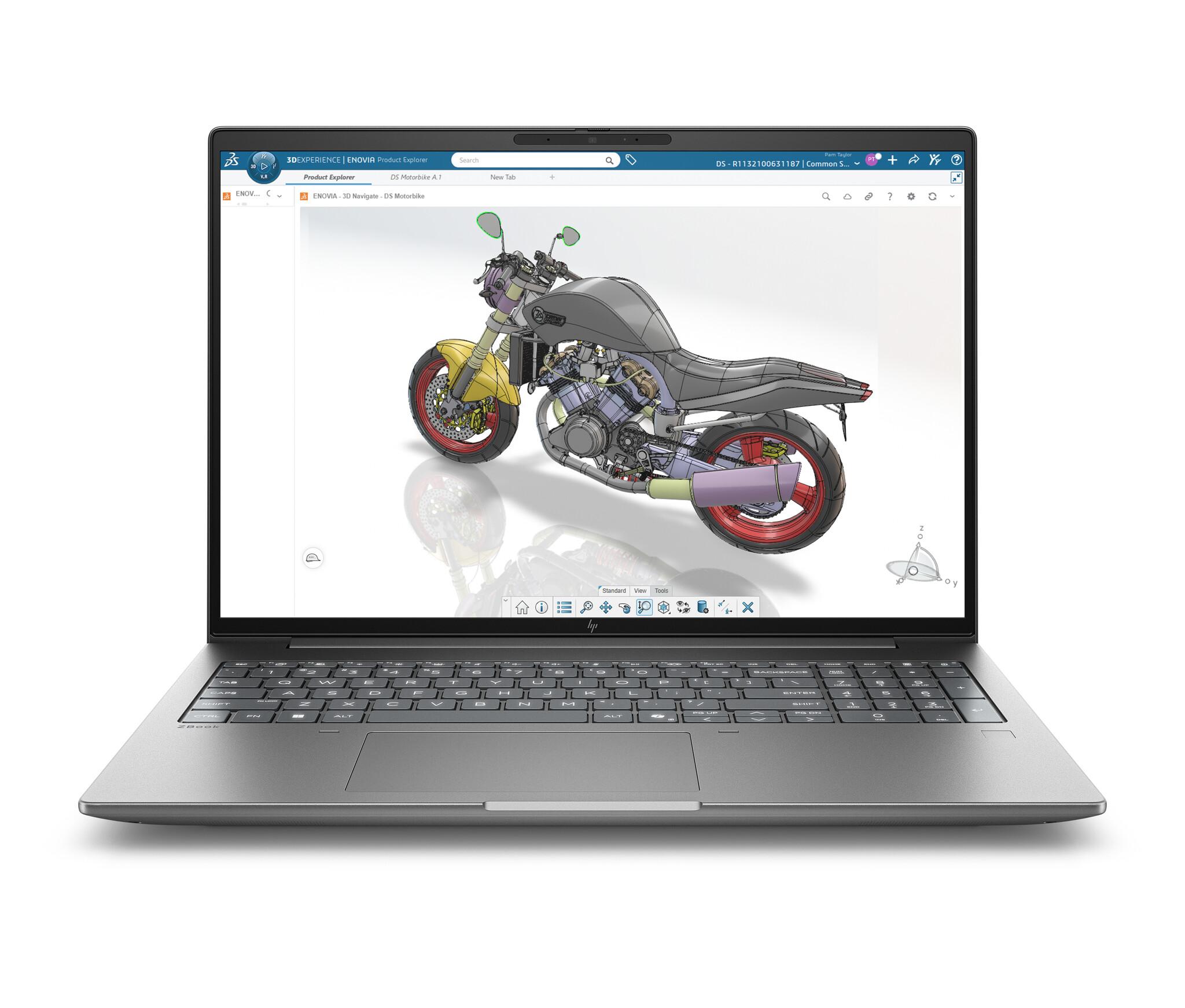 HP Zbook X G2i 16 Copilot+ PC Intel Core Ultra 7 366H Мобилна работна станция 40,6 см (16") WQUXGA 32 GB DDR5-SDRAM 1 TB SSD NVIDIA RTX PRO 2000 Blackwell Wi-Fi 7 (802.11be) Windows 11 Pro AI Workstation, AI PC Сребърен
