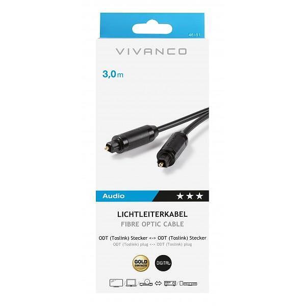 Кабел Vivanco 46151 Оптичен кабел ODT 3м | JAR Computers Кабел Vivanco 46151 Оптичен кабел ODT 3м