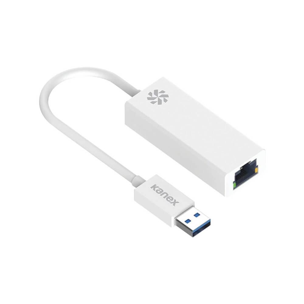 Kanex USB 3.0 Gigabit Ethernet Adapter - Etherner адаптер за MacBook и компютри с USB порт (бял) | JAR Computers Kanex USB 3.0 Gigabit Ethernet Adapter - Etherner адаптер за MacBook и компютри с USB порт (бял)