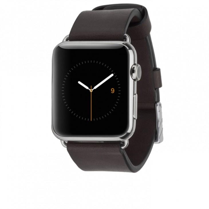 Класическа кожена (естествена кожа) каишка за Apple Watch 42мм, 44мм - Casemate Signature Leather Strap (черен) | JAR Computers Класическа кожена (естествена кожа) каишка за Apple Watch 42мм, 44мм - Casemate Signature Leather Strap (черен)