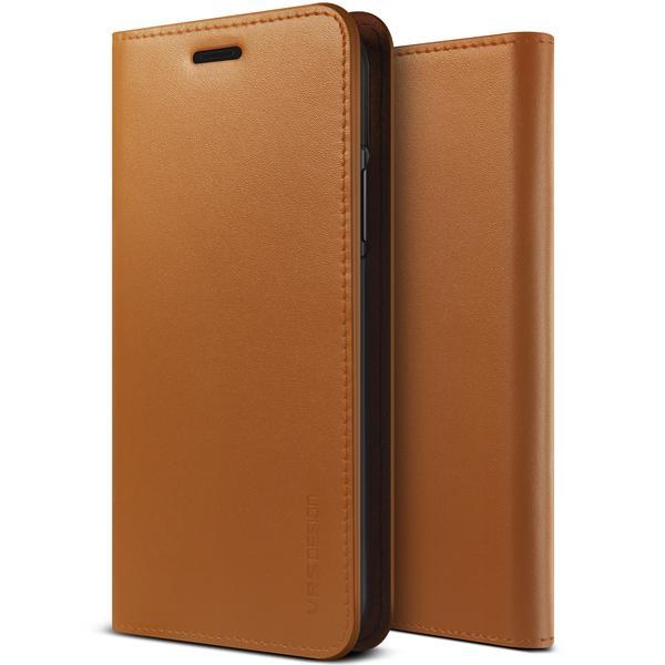 Кожен калъф (естествена кожа), тип портфейл за iPhone XS, iPhone X - Verus Genuine Leather Diary Case (тъмнокафяв) | JAR Computers Кожен калъф (естествена кожа), тип портфейл за iPhone XS, iPhone X - Verus Genuine Leather Diary Case (тъмнокафяв)