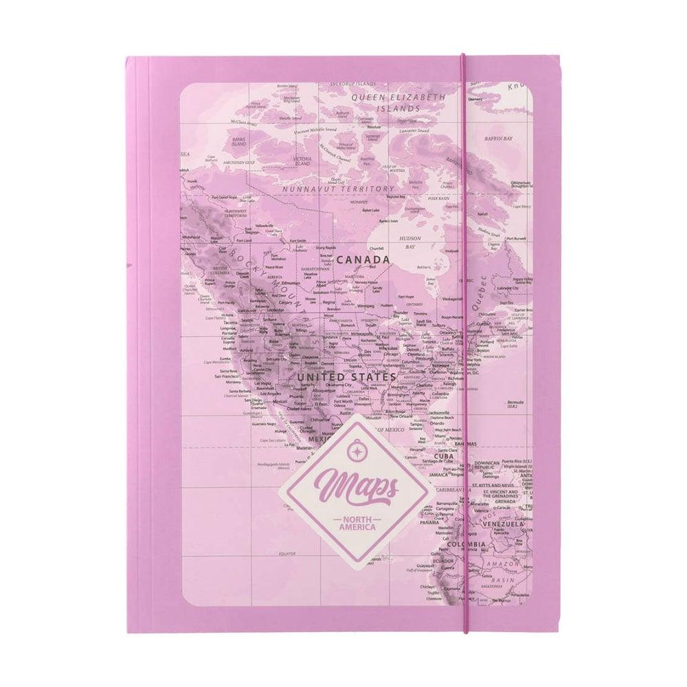 Папка Biro Time Apex 10, с ластик, А4, 10 mm, розова