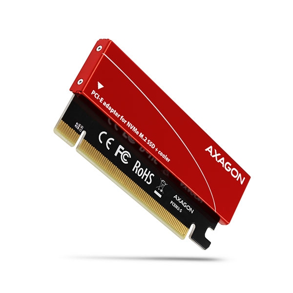 PCI-E 16x Card, 1x PCIe M.2 SSD, AXAGON PCEM2-S