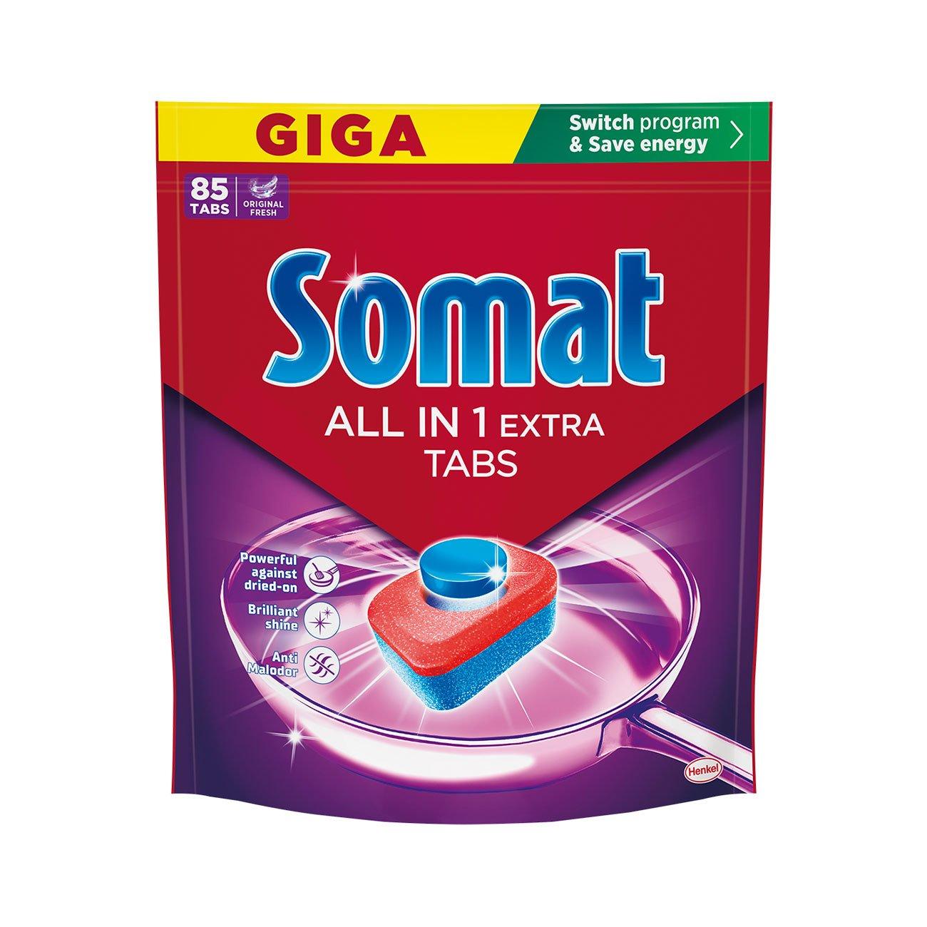 Таблетки за съдомиялна Somat Giga Excellence, All in one, 85 броя | JAR Computers Таблетки за съдомиялна Somat Giga Excellence, All in one, 85 броя