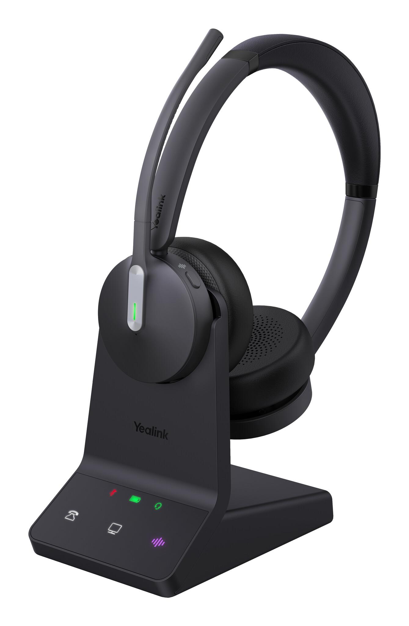 Yealink WH64 Dual UC Headset Слушалки Безжичен Лента за глава Офис/Център за обаждания UBS тип C Bluetooth Черен