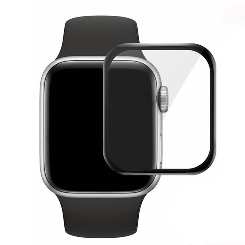 Защитно покритие с извити ръбове за дисплея на Apple Watch 44мм - Premium 3D Full Screen Protector (черен-прозрачен) | JAR Computers Защитно покритие с извити ръбове за дисплея на Apple Watch 44мм - Premium 3D Full Screen Protector (черен-прозрачен)