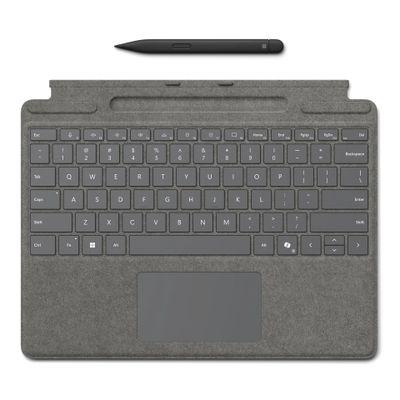 Аксесоар Microsoft Surface Pro keyboard with Slim Pen 2 8X8-00168 - Platinum | JAR Computers Аксесоар Microsoft Surface Pro keyboard with Slim Pen 2 8X8-00168 - Platinum