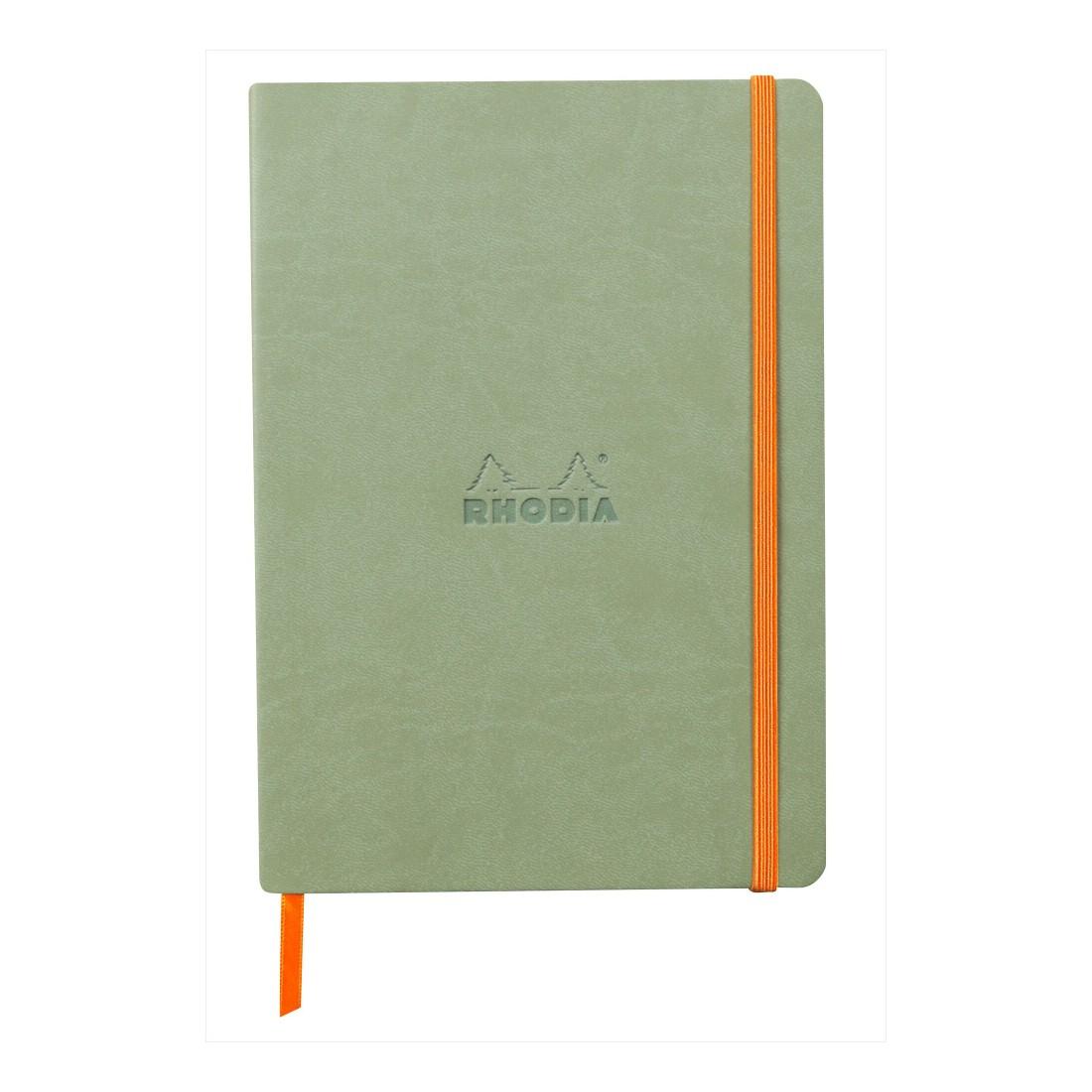 Бележник RHODIA Rhodiarama, A5, 80 л., редове, хартия шамоа 90 г, меки PU корици, селадон | JAR Computers Бележник RHODIA Rhodiarama, A5, 80 л., редове, хартия шамоа 90 г, меки PU корици, селадон