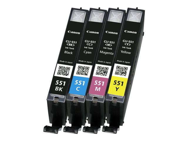 CANON CLI-551 Ink Cartridge C/M/Y/BK MULTI SEC | JAR Computers CANON CLI-551 Ink Cartridge C/M/Y/BK MULTI SEC
