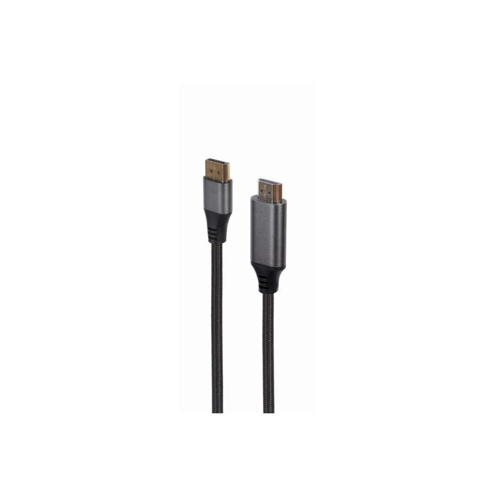 Cablexpert Cable DisplayPort male - HDMI male 1.8m Μαύρο (CC-DP-HDMI-4K-6) (GEMCC-DP-HDMI-4K-6) | JAR Computers Cablexpert Cable DisplayPort male - HDMI male 1.8m Μαύρο (CC-DP-HDMI-4K-6) (GEMCC-DP-HDMI-4K-6)