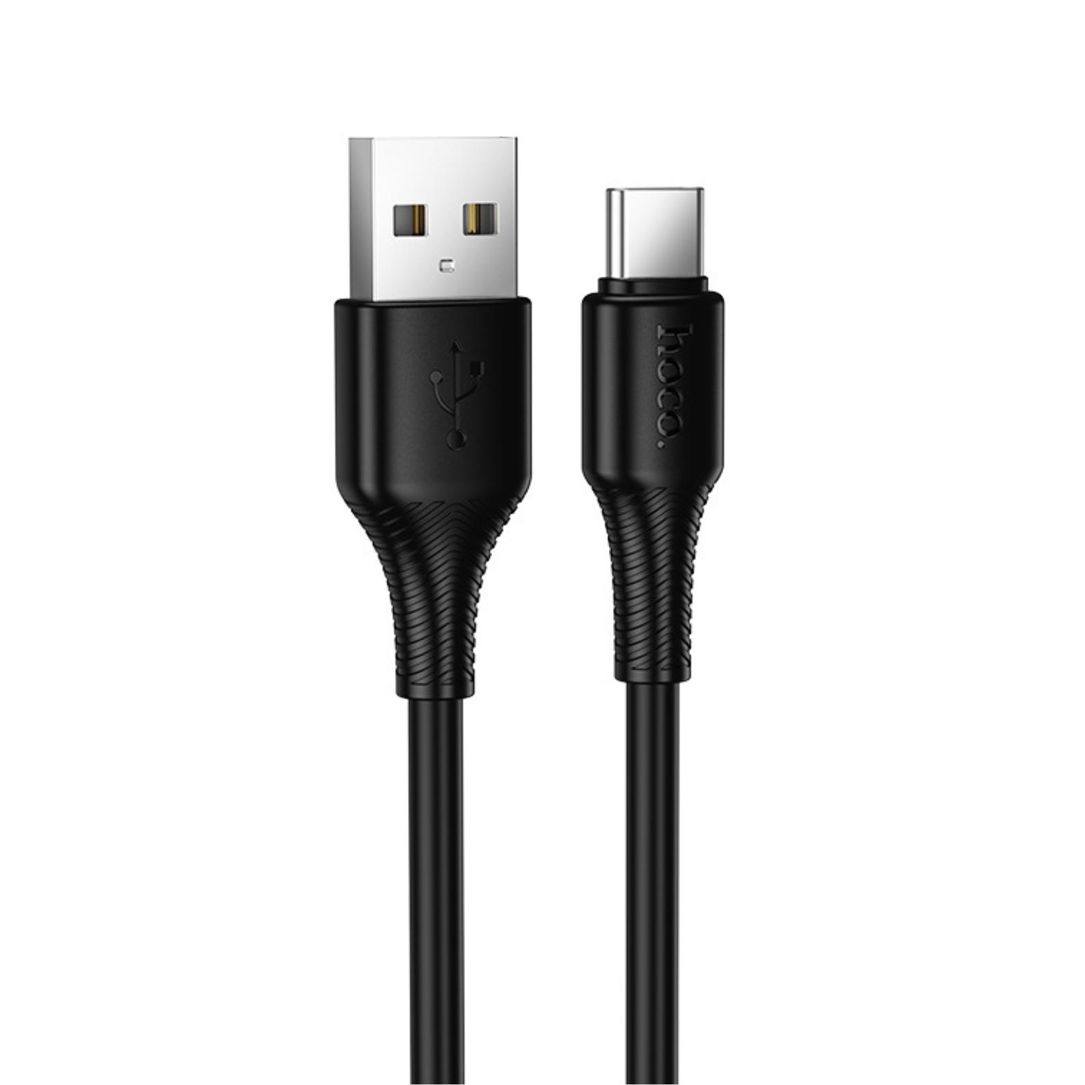 HOCO Кабел USB-A - Type-C, 1м, 27W, Beneficio /черен/ - X120 | JAR Computers HOCO Кабел USB-A - Type-C, 1м, 27W, Beneficio /черен/ - X120