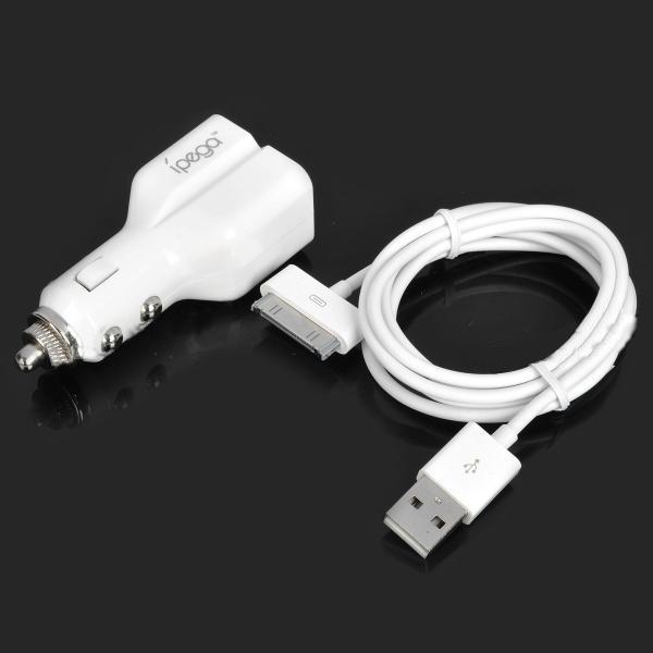 iPega 2 x USB захранване за кола за iPhone, iPad и iPod | JAR Computers iPega 2 x USB захранване за кола за iPhone, iPad и iPod
