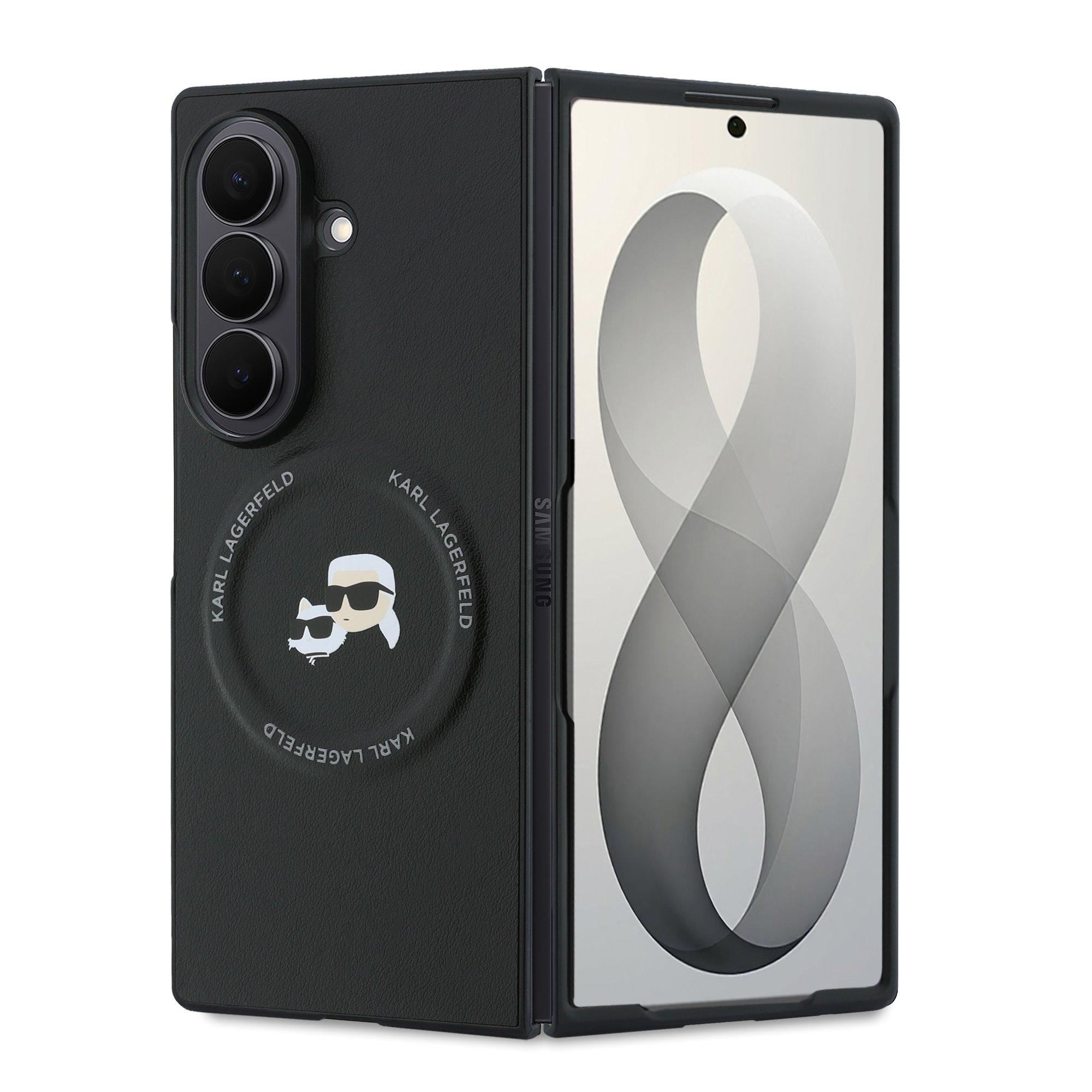 Karl Lagerfeld Калъф Samsung Z Fold 8 Ultra, PU K/C Heads Magnetic, черен - KLHMZFD8PSMLRKCK | JAR Computers Karl Lagerfeld Калъф Samsung Z Fold 8 Ultra, PU K/C Heads Magnetic, черен - KLHMZFD8PSMLRKCK