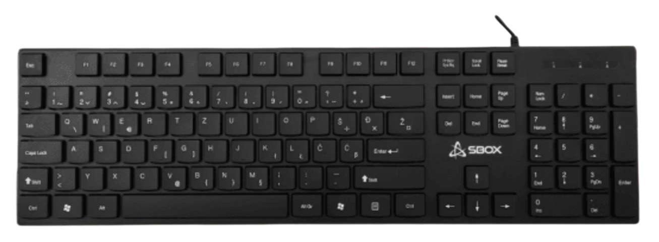 Клавиатура SBOX – K-123, HR, черна | JAR Computers Клавиатура SBOX – K-123, HR, черна