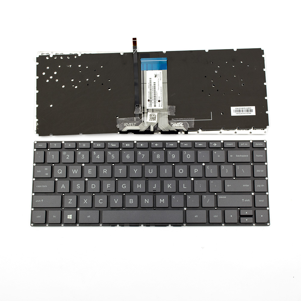 Клавиатура за лаптоп HP Pavilion 14-ab Черна Без Рамка (Малък Ентър) с Подсветка / Black Without Frame Backlit US | JAR Computers Клавиатура за лаптоп HP Pavilion 14-ab Черна Без Рамка (Малък Ентър) с Подсветка / Black Without Frame Backlit US