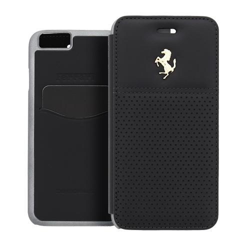 Кожен калъф (естествена кожа) за iPhone 6, iPhone 6S - Ferrari Book Case Berlinetta (черен) | JAR Computers Кожен калъф (естествена кожа) за iPhone 6, iPhone 6S - Ferrari Book Case Berlinetta (черен)