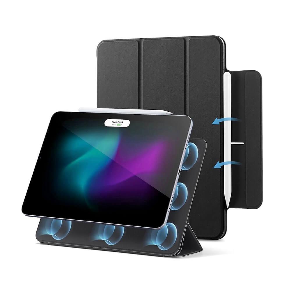 Магнитен полиуретанов калъф с поставка за iPad Pro 11 (2024) - ESR Rebound Magnetic Case (черен) | JAR Computers Магнитен полиуретанов калъф с поставка за iPad Pro 11 (2024) - ESR Rebound Magnetic Case (черен)