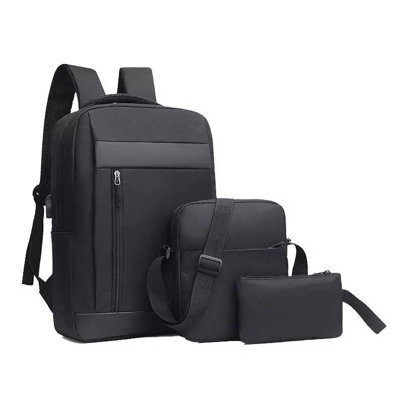 Office 1 Комплект раница за лаптоп, чанта и несесер Casablanca, 3 в 1, полиестер, черни | JAR Computers Office 1 Комплект раница за лаптоп, чанта и несесер Casablanca, 3 в 1, полиестер, черни