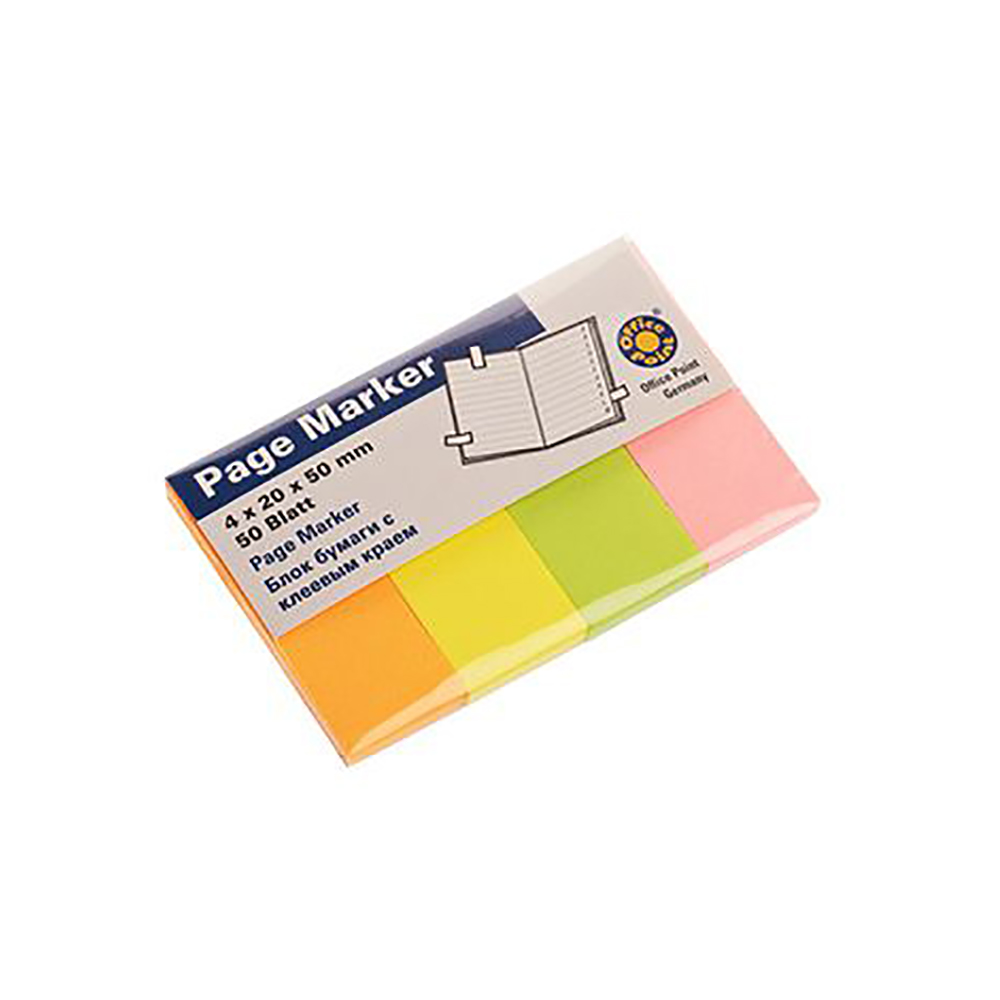 Officepoint Bookmark 20×50, 4×50 sheets pastel mix(MAG-5562004-62) (OFPMAG-5562004-62)
