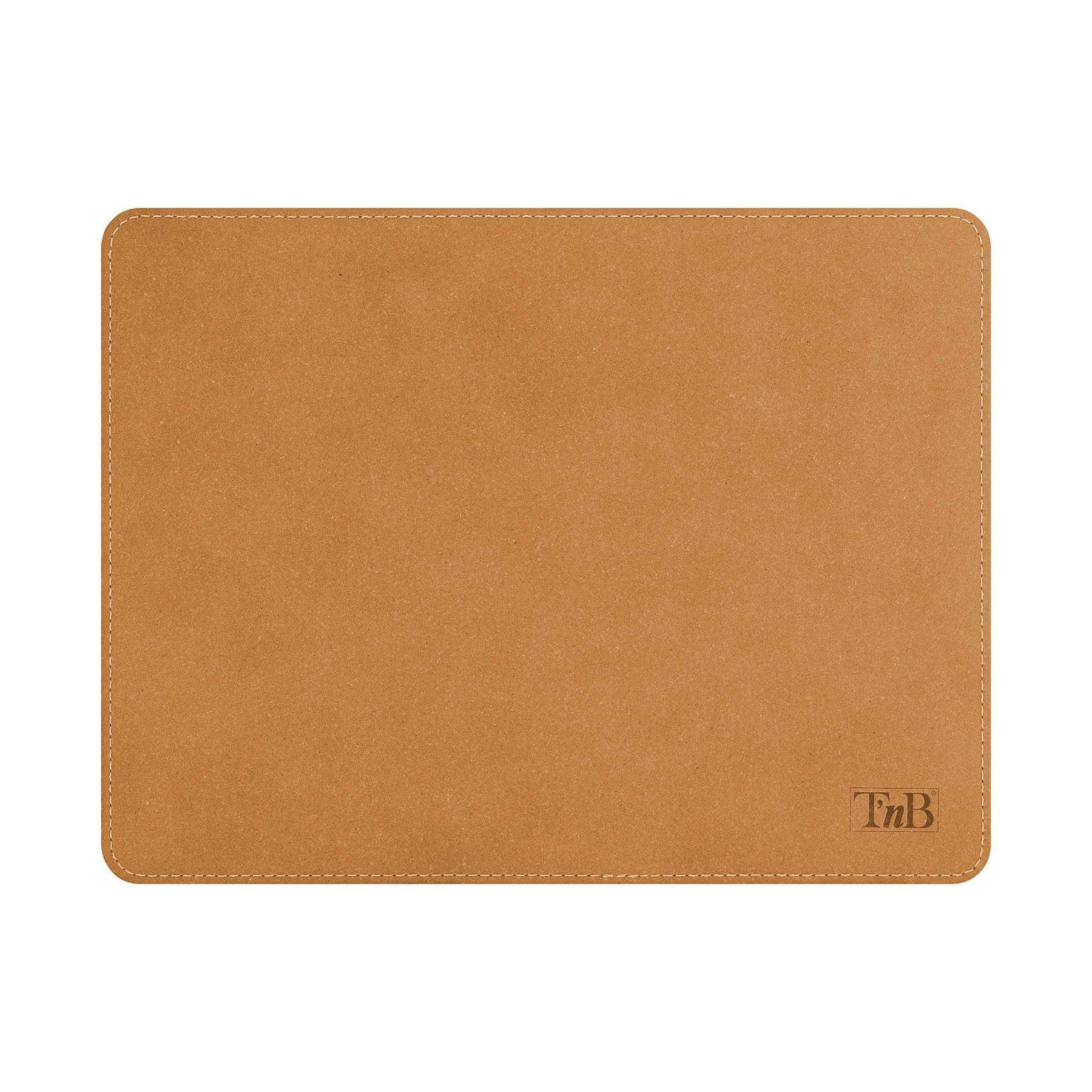 Пад за мишка TNB, от рециклирана кожа, 2 mm, кафяв