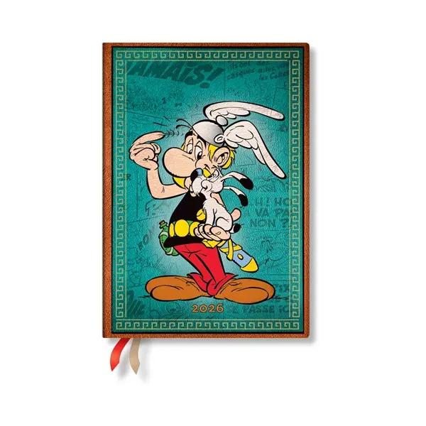Paperblanks Планер Asterix the Gaul, Midi, Verso, твърда корица, 80 листа, за 2026 година
