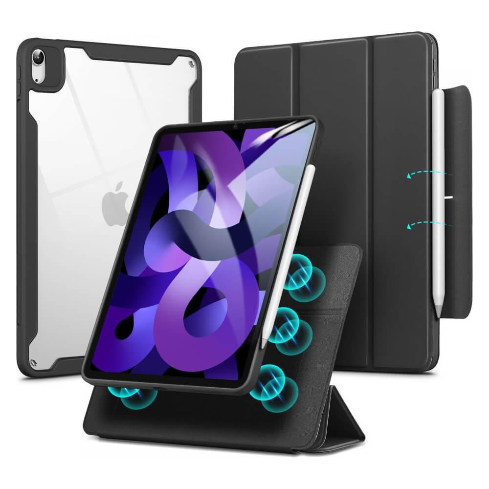 Полиуретанов калъф с отделящ се кейс и поставка за iPad Air 5 (2022), iPad Air 4 (2020) - ESR Rebound Hybrid Case 360 (черен-прозрачен) | JAR Computers Полиуретанов калъф с отделящ се кейс и поставка за iPad Air 5 (2022), iPad Air 4 (2020) - ESR Rebound Hybrid Case 360 (черен-прозрачен)