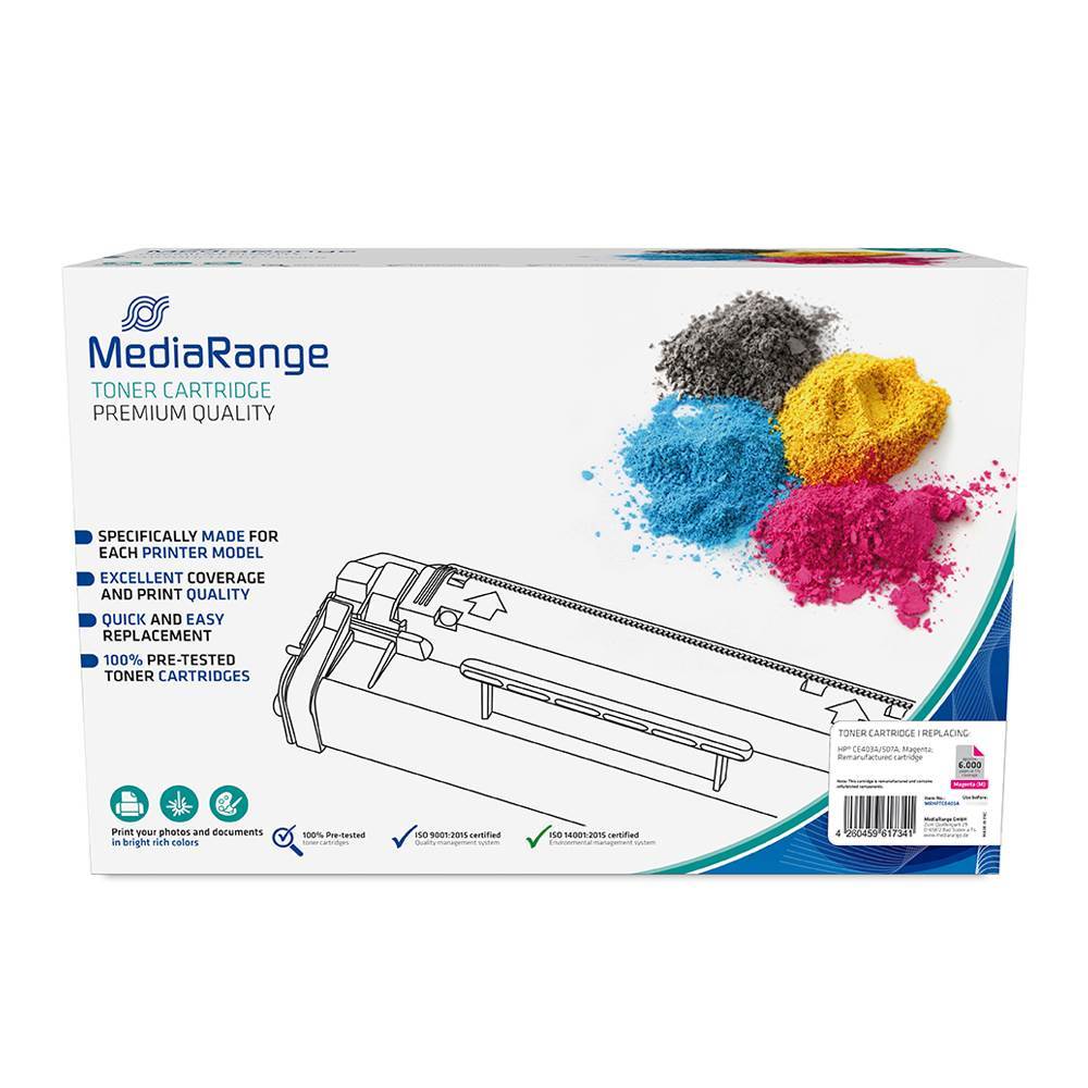 Toner MEDIARANGE Compatible for Printers HP (Magenta) (CE403A/507A) (MRHPTCE403A)