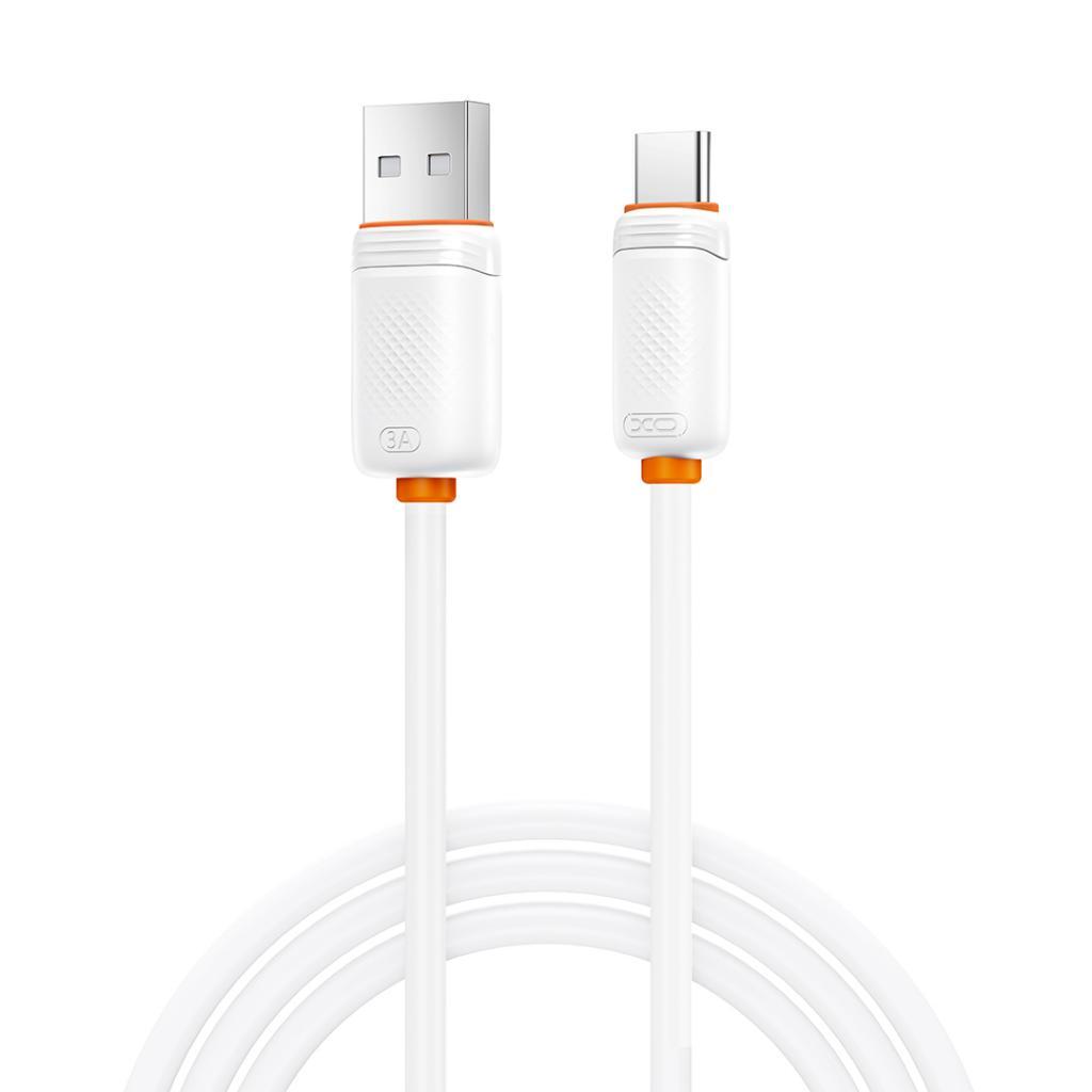 XO Кабел USB-A - Type-C, 1м, 3A /бял/ - NB302 | JAR Computers XO Кабел USB-A - Type-C, 1м, 3A /бял/ - NB302