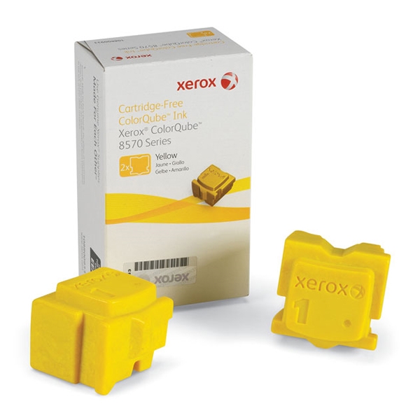 COLORQUBE 8570 YELLOW SOLID INK (2Pk, 4.4k) (XER108R00933)
