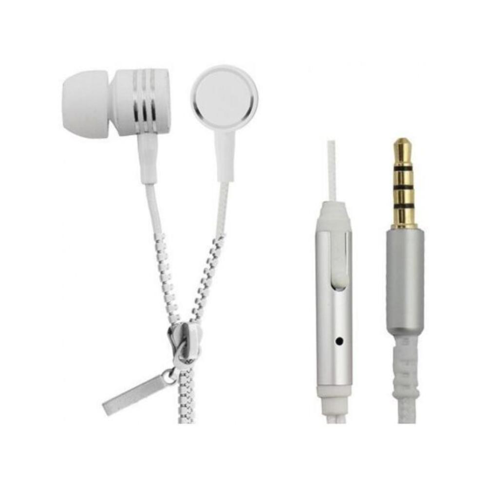 Esperanza Stereo Earphones Zipper With Microphone White (EH161W) (ESPEH161W) | JAR Computers Esperanza Stereo Earphones Zipper With Microphone White (EH161W) (ESPEH161W)