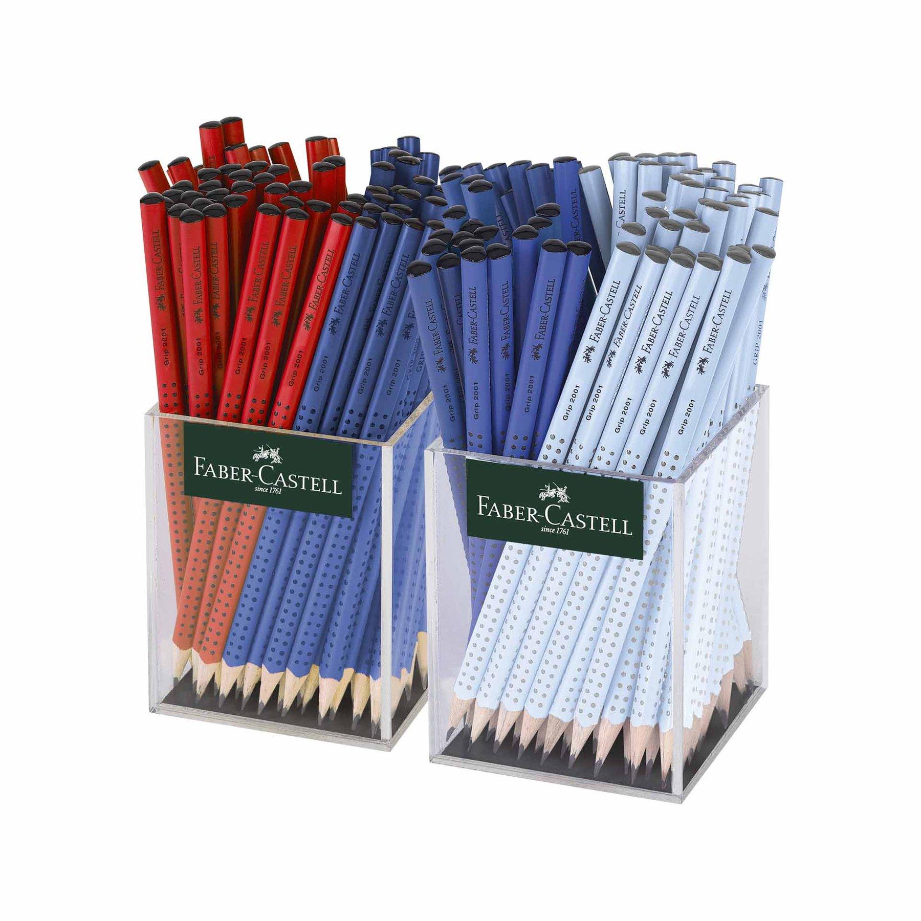 Faber-Castell Молив Grip 2001, чернографитен, B, 72 броя в 2 чаши, асорти | JAR Computers Faber-Castell Молив Grip 2001, чернографитен, B, 72 броя в 2 чаши, асорти