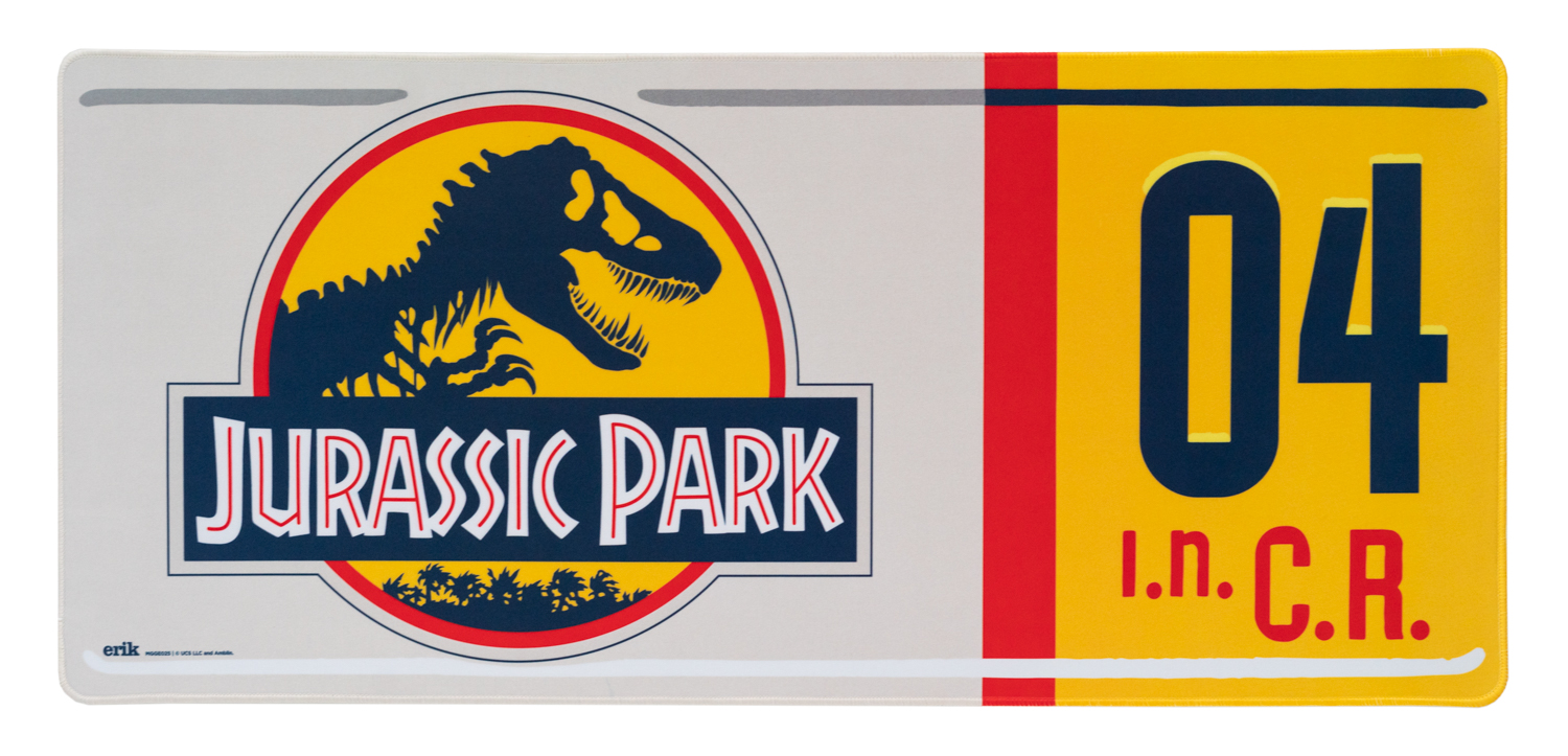 Гейминг подложка за мишка Erik - Jurassic Park, XL, мека, многоцветна