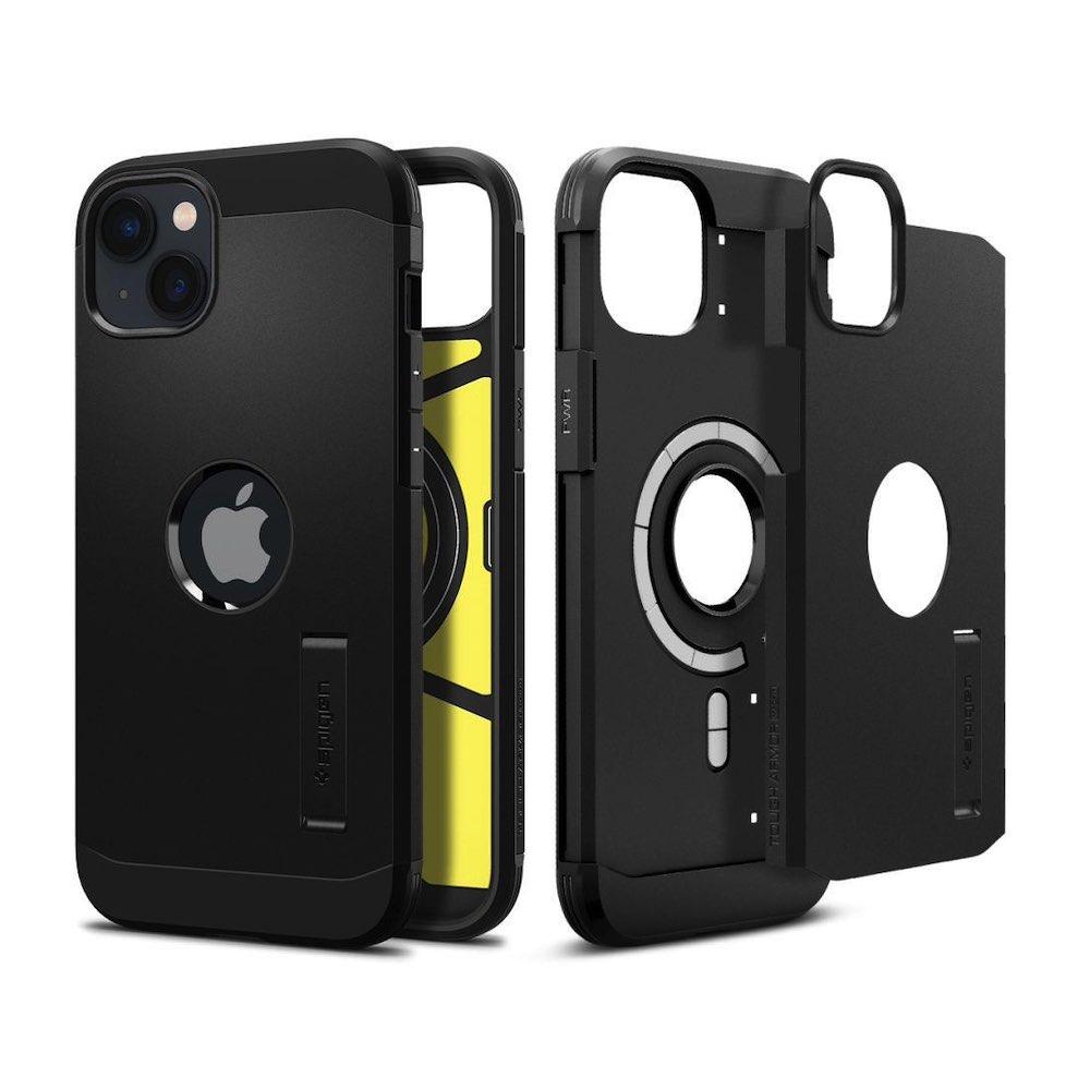 Хибриден кейс с най-висока степен на защита с MagSafe за iPhone 14 - Spigen MagFit Tough Armor Case (черен) | JAR Computers Хибриден кейс с най-висока степен на защита с MagSafe за iPhone 14 - Spigen MagFit Tough Armor Case (черен)